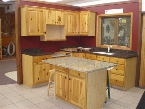 25 Elegant Knotty Pine Kitchen Cabinets Kabinet Dapur