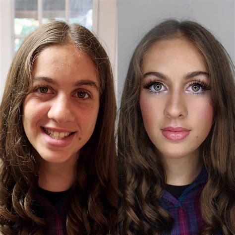 15 Chicas antes y después de usar maquillaje correctamente