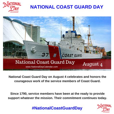 National Coast Guard Day August 4 Coast Guard Coast Guard Mom Coast