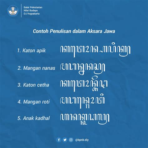 Detail Contoh Kalimat Aksara Jawa Pasangan Koleksi Nomer