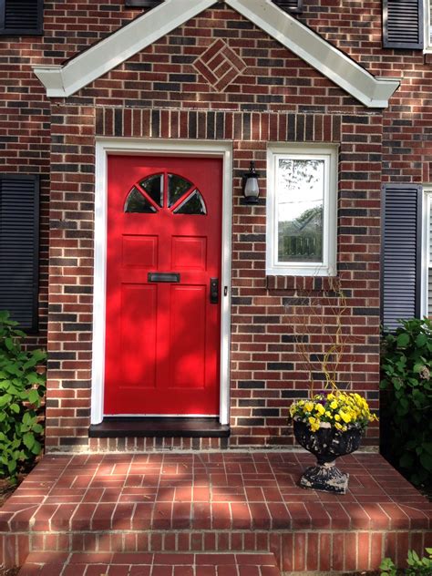 My Red Door Heritage Red By Benjamin Moore Love Grey Front Doors