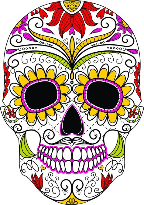 Image Result For Sugar Skull Clipart Skull Clipart Skull Embroidery
