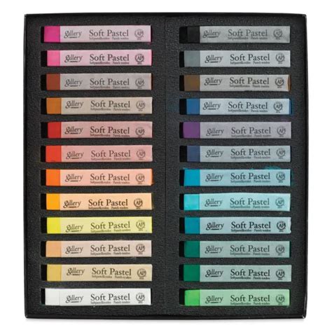Mungyo Gallery Soft Pastel Squares Cardboard Box Set Of 24 Assorted