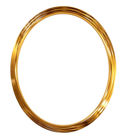 Golden Oval Frame Png Transparent Images Free Download