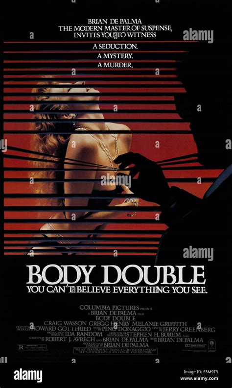 Body Double Poster Art Melanie Griffith Columbia Pictures