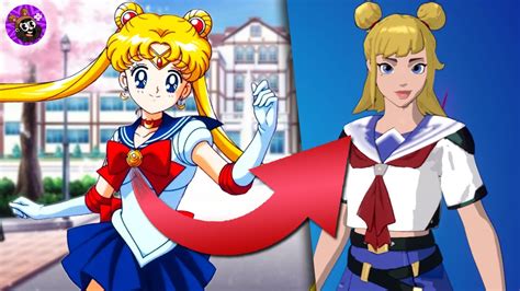 Hice A Sailor Moon En Fortnite 🤣 ¡nuevas Skins Anime Personalizables