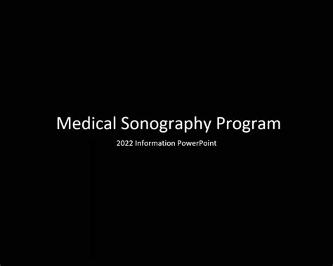 Sonography Program Information Session Asheville Buncombe Technical