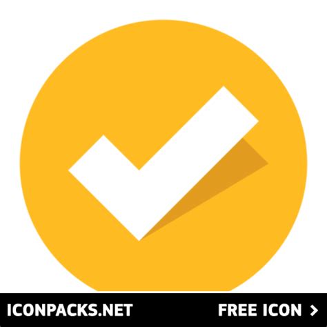 Free Orange Check Mark Correct Tick Svg Png Icon Symbol Download Image