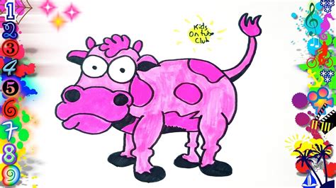 Como Dibujar Una Vaca Kawaii Facil Para Niños Dibujos Faciles Para