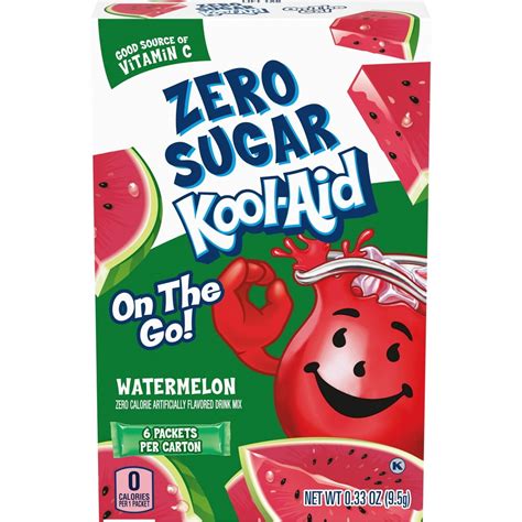 Kool Aid Watermelon Zero Sugar Artificially Flavored Powdered Soft