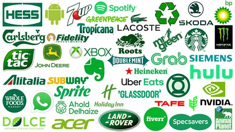 Famous Green Logos Created By Popular Brands