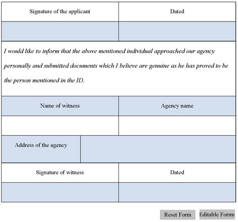 Identity Verification Form Editable Pdf Forms