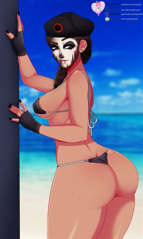 Rule Ass Beach Bikini Breasts Caveira Cleavage Dark Skinned Female