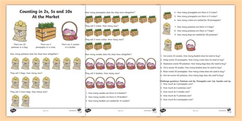 Counting In 2s 5s And 10s Multiplication Worksheet Worksheet