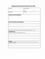 Free Employee Review Forms Pictures