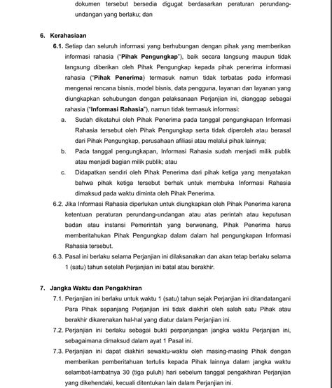 Ini menunjukkan bahwa para pihak telah mencapai pemahaman dan bergerak maju. Kontrak Kerjasama : Karinovcoid Contoh Surat Perjanjian ...