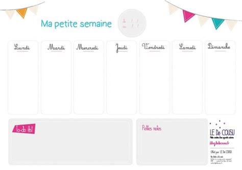 Découvrez aussi le planning de ménage vierge à imprimer pour déléguer facilement les tâches à la maison. Semainier → planning hebdomadaire à imprimer | Semainier ...