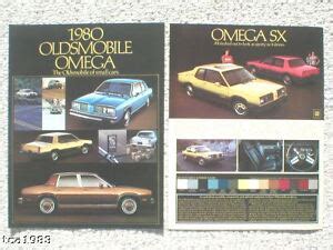 Oldsmobile Brochure Catalog With Color Chart Cutlass Omega Sx My Xxx