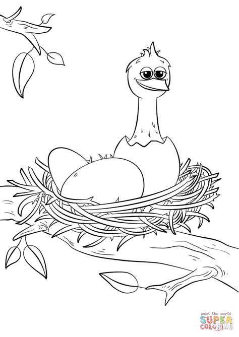 Here are a few simple questions to ask that will help you identify a bird's nest based on where you are and what it looks like. Bird's Nest coloring page | Free Printable Coloring Pages
