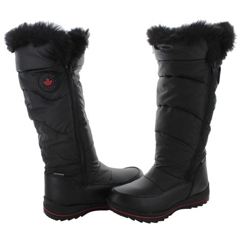 cougar bistro women s tall waterproof nylon winter snow boots ebay
