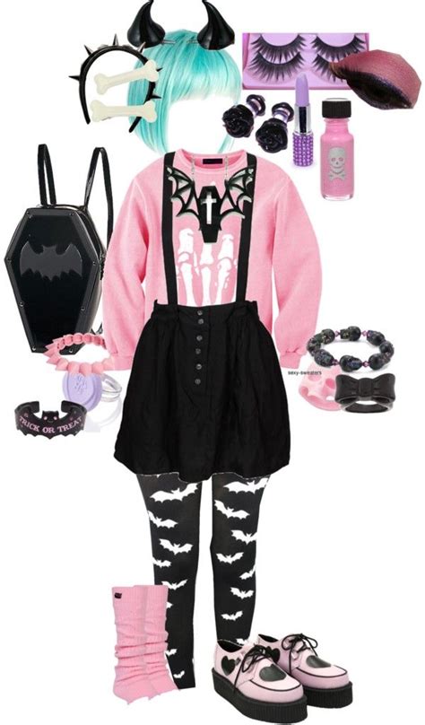 Pastel Goth 2 By Milkitten On Polyvore Awesome I Would Swap The Teal