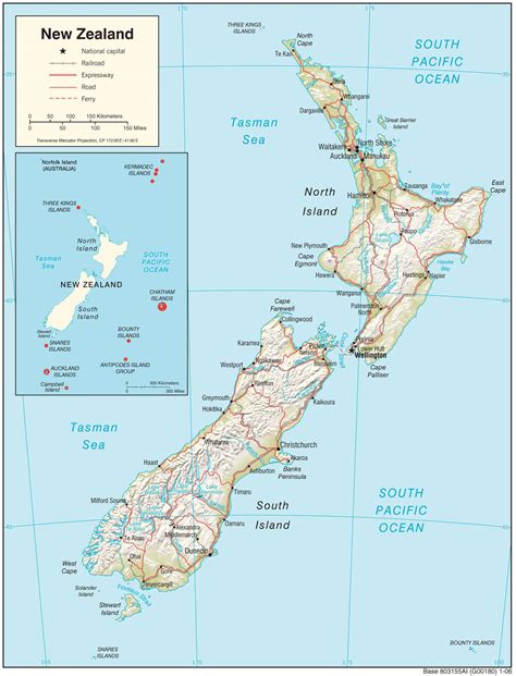 Bản đồ New Zealand Địa Ốc Thông Thái