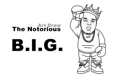 How To Draw The Notorious Big Youtube