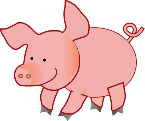 Pig Clip Art At Clker Com Vector Clip Art Online Royalty Free