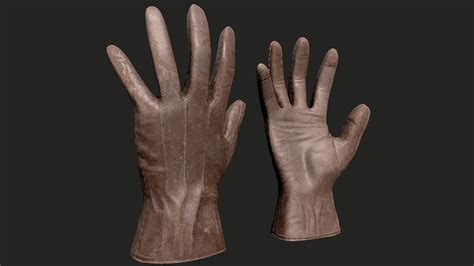 Pbr Leather Gloves 3d Turbosquid 1412983