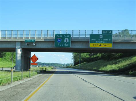 Iowa Interstate 74 Eastbound Cross Country Roads