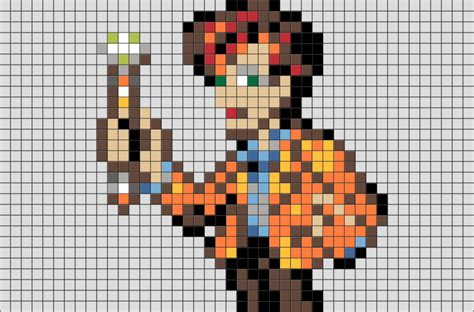 Eleventh Doctor Pixel Art Brik