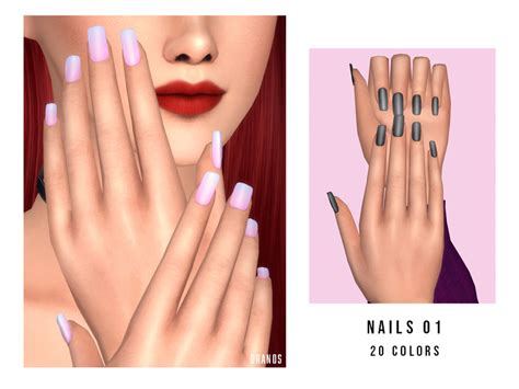 Nails 01 By Oranostr From Tsr • Sims 4 Downloads