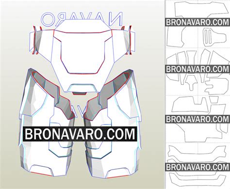 Halo 3 Cosplay Armor Template Master Chief Full Armor Pepakura