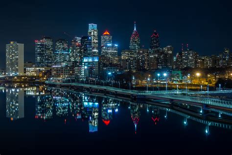 Night City Reflection 4k Ultra Hd Wallpaper Background Image