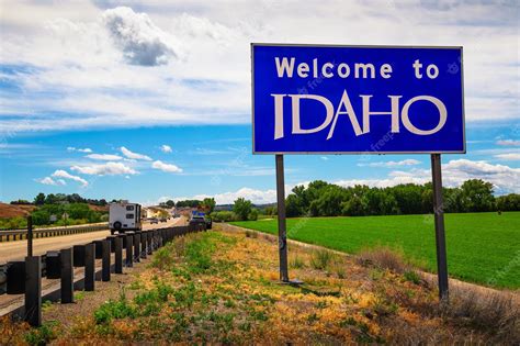 Premium Photo Welcome To Idaho State Sign