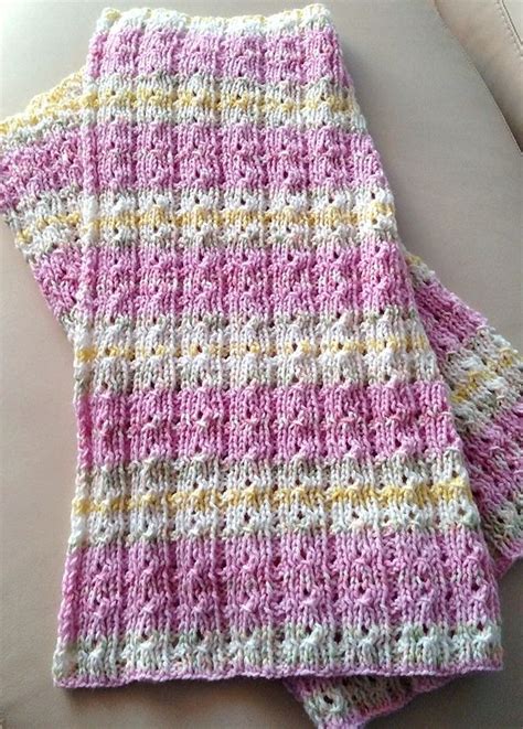 Free Knitting Pattern For Reversible 4 Row Repeat Baby Blanket Knit