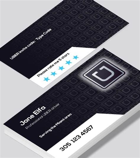 The ink preferred offers triple points on the first. The classic UBER logo on these business cards. I ...