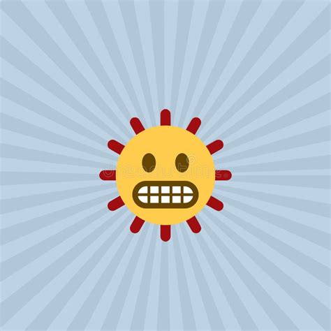 Sunny Happy Face Icon Illustration Emoji Stock Illustration