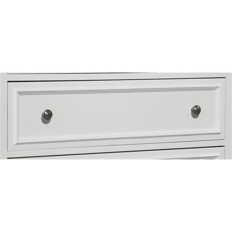 Legacy Classic Madison 5 Panel Drawer Tall Chest In White Wood With Bun Feet Cymax Business