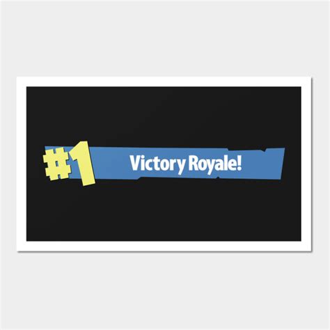 Victory Royale Fortnite Posters And Art Teepublic
