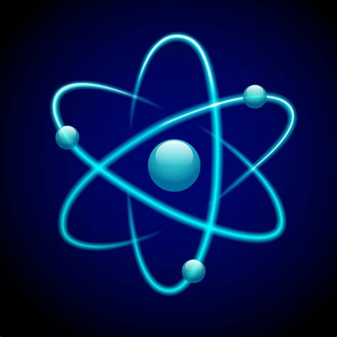Símbolo Do átomo 3d Azul 459577 Vetor No Vecteezy