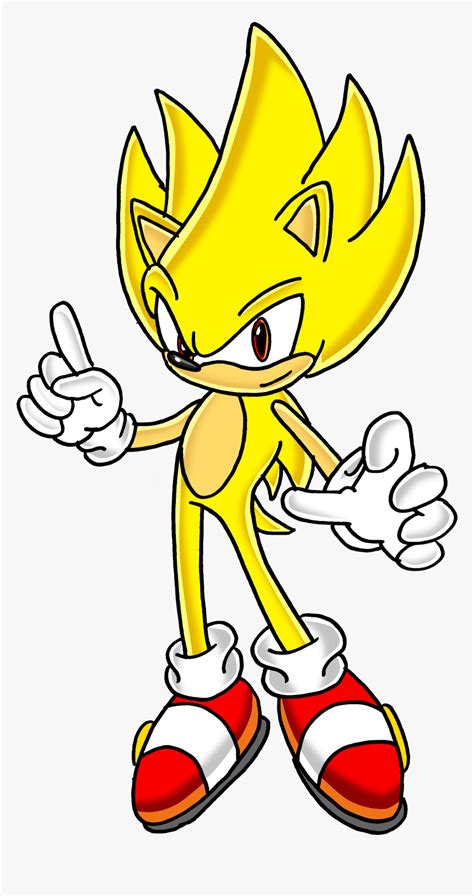 Super Sonic The Hedgehog Super Sonic Drawing Easy Hd Png Download