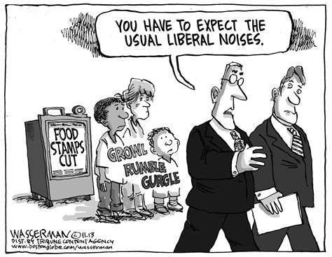 Editorial Cartoon: Grumbling Over Food Stamps - The Columbian