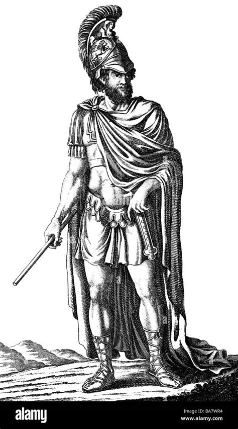 Agamenón Figura De La Mitología Griega Rey De Micenas Líder De Los