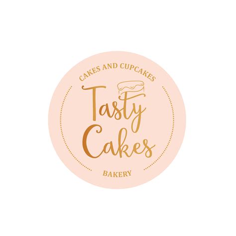 Tasty Cakes Logo Cake Logo Bakery Cakes Cafe Food Shop Logo Cupcake