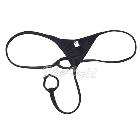 Men Crotchless Lingerie Bikini G String Penis Underpants Open Butt Underwear New Ebay