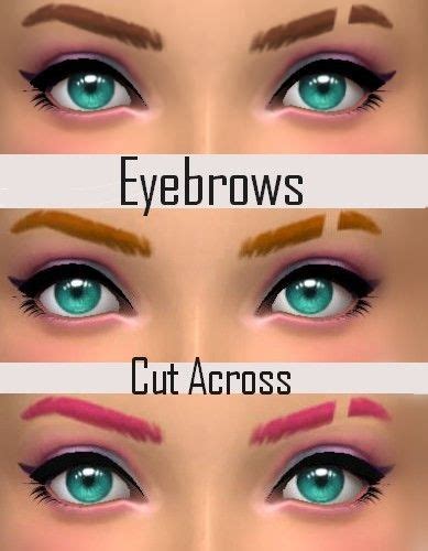 Cut Across Eyebrows Maxis Match Found In The Eyebrow Category