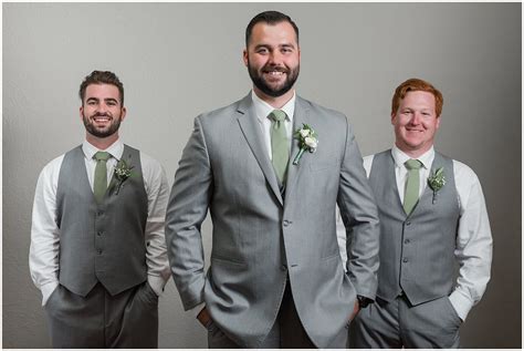 Wedding Suits Men Grey Wedding Groomsmen Attire Groom Suit Grey