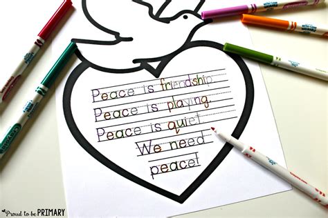 Beautiful Peace Craft So Easy And Inspirational For Your Class