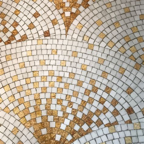 Sample Golden Art Deco Mosaic Wallpaper Art Déco Papier Peint Art